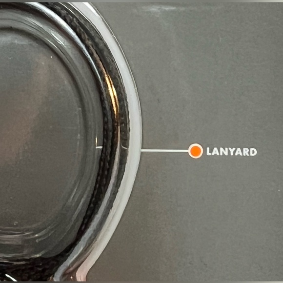 NIP Jetscream Micro Floating Whistle, Orange With a Black Lanyard - Picture 11 of 12